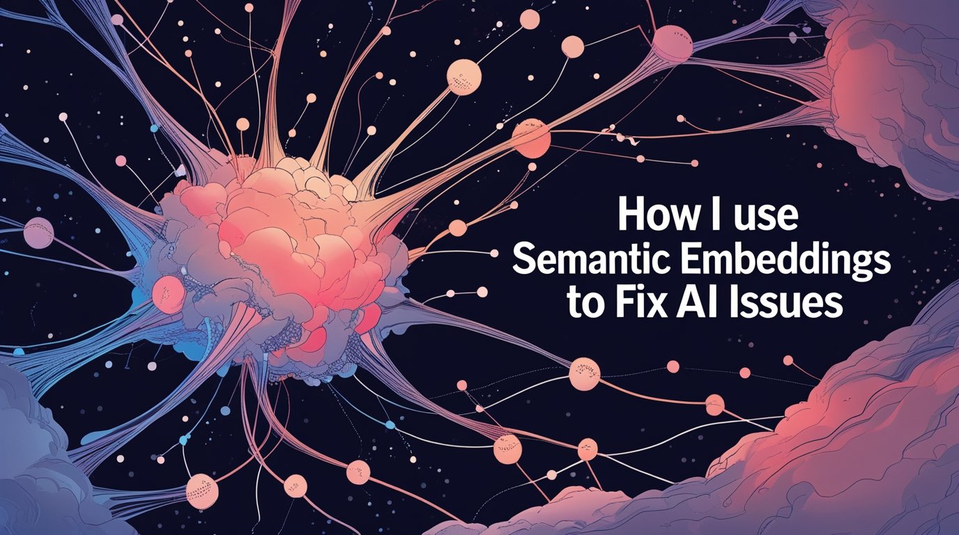 How I Use Semantic Embeddings to Fix AI Issues