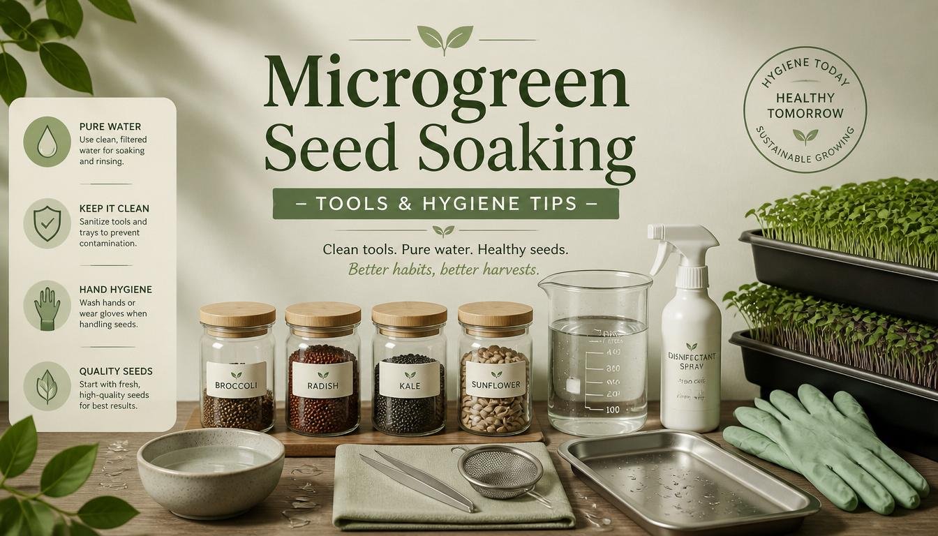 Microgreen Seed Soaking | Tools & Hygiene Tips